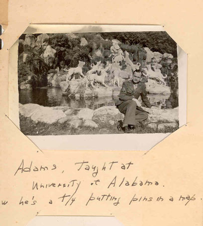Adams taught at the University of Alabama