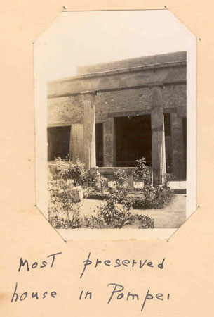 Most preserved house in Pompei