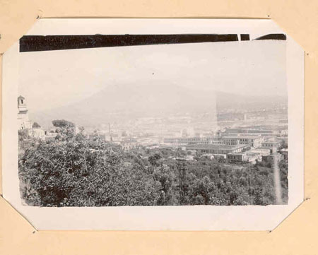 Naples with Vesusvius in background
