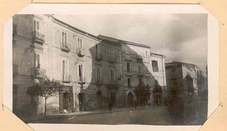 Street in front of cathedral, notice hardware store I bought many things for my room there