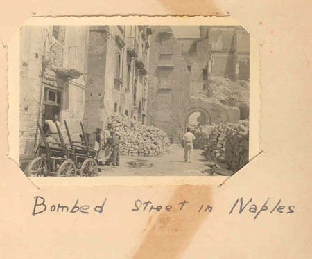 bombed street in naples
